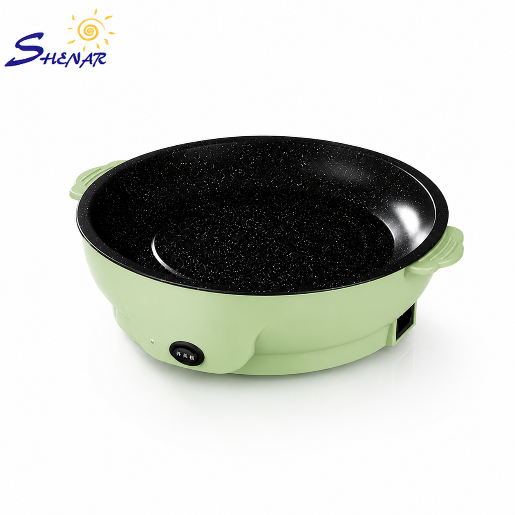 Grill Pan Listrik Anti Lengket Pemanggang Listrik Pemanggang Listrik Serbaguna Portable