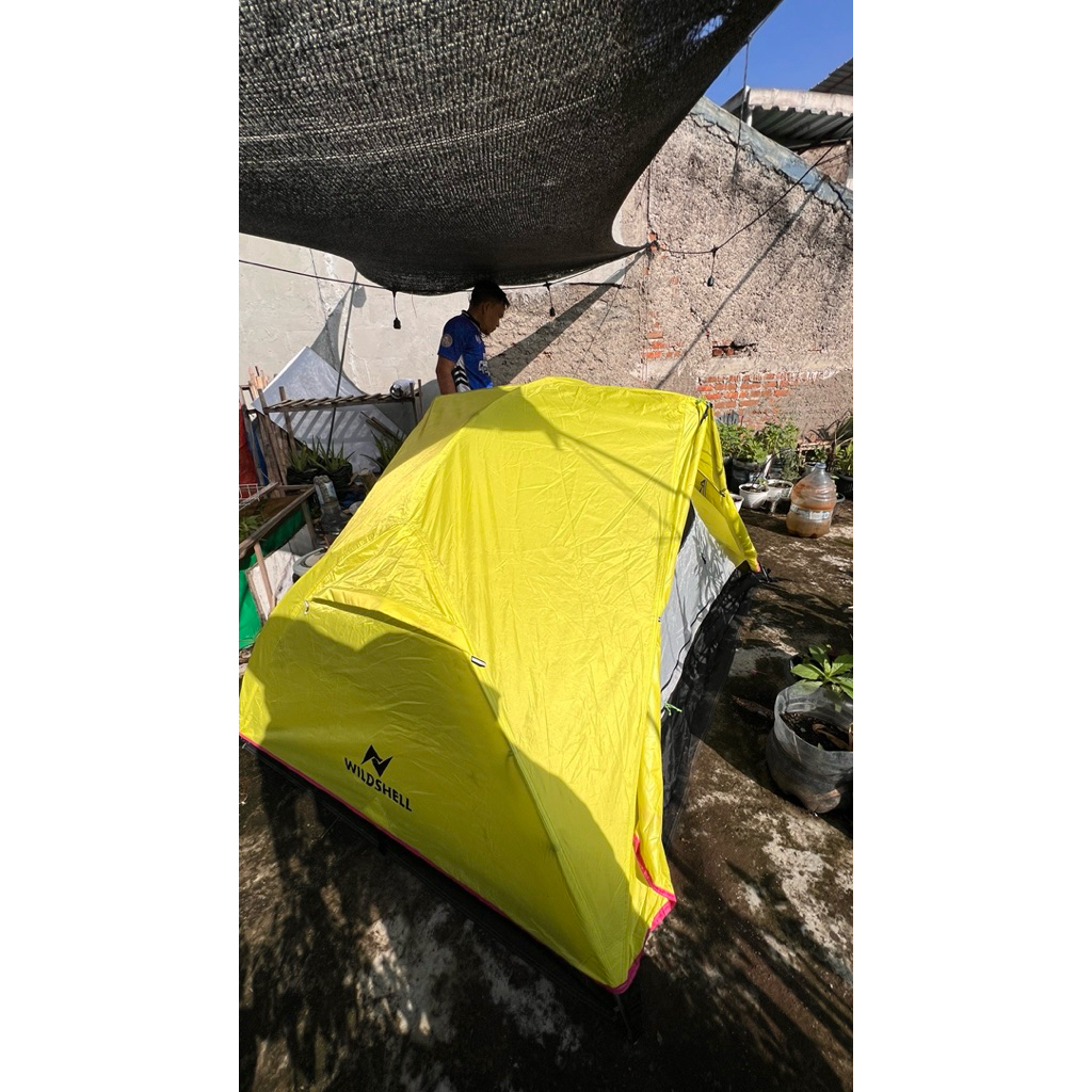 Tenda Wildshell Sembalun kapasitas 2p bekas masih bagus