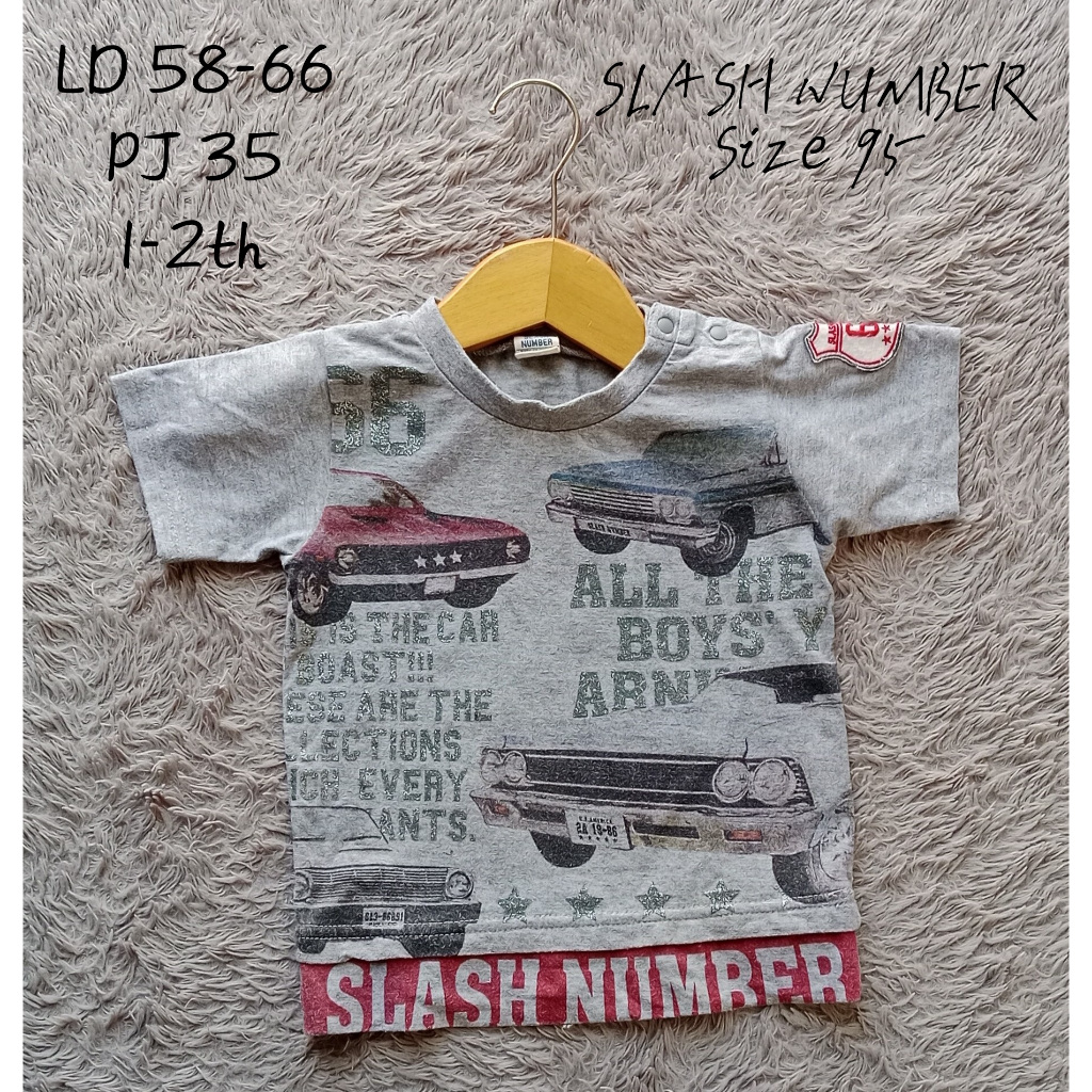 KAos anak usia 1-2th SLASH NUMBER