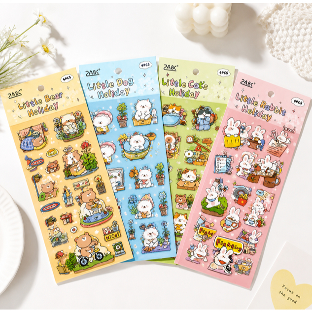 PET Sticker Cute Kawaii Animal Journaling Scrapbook Zumoo
