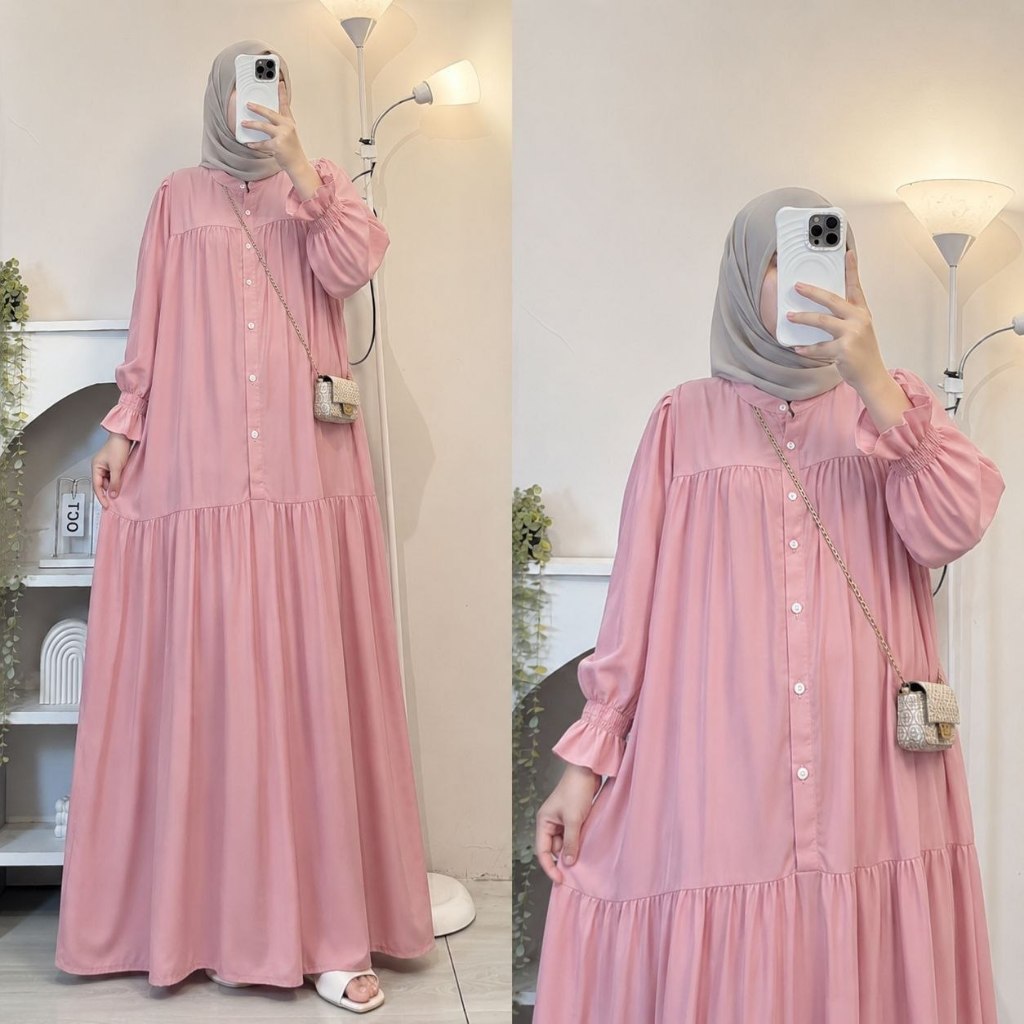 ATHARRZKY GAMIS ALENA BUSUI FRIENDY RAYON PREMIUM BAJU MUSLIM UKURAN JUMBO BERKUALITAS