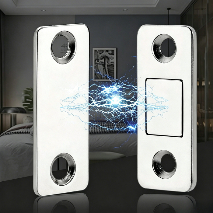 DailyMart Otomatis Magnet Pintu, Kuat Magnet Pintu, Stopper Pintu Magnet, Tanpa Bor