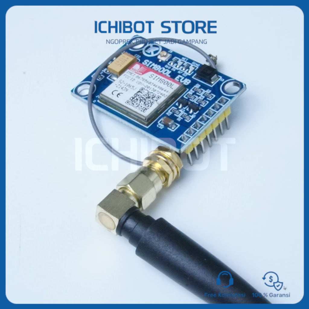 SIM800L GSM GPRS Module SMS dengan Antena 900MHz 1800MHz Arduino