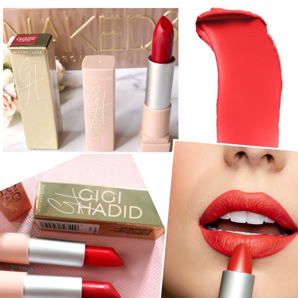 Original Lipstick Maybelline x Gigi Hadid Matte Lipstick GG22 Austyn