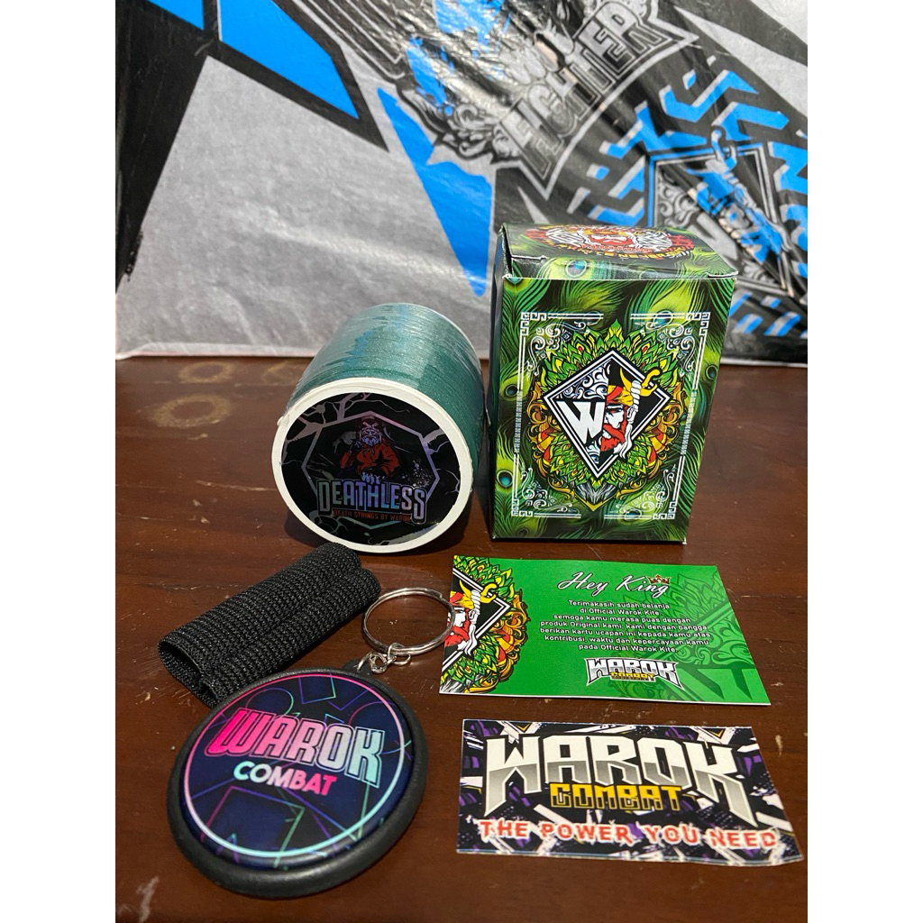 PROMO Benang Gelasan Matot Warok Deathless 1600Yard 0,22 Tekstur Halus Berasa For Daily & Tournament