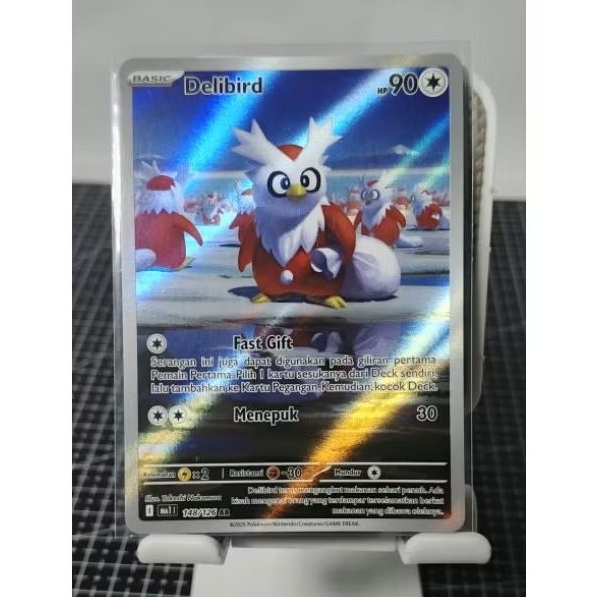 Pokemon Card MA1 Delibird AR 148/126 Indonesia
