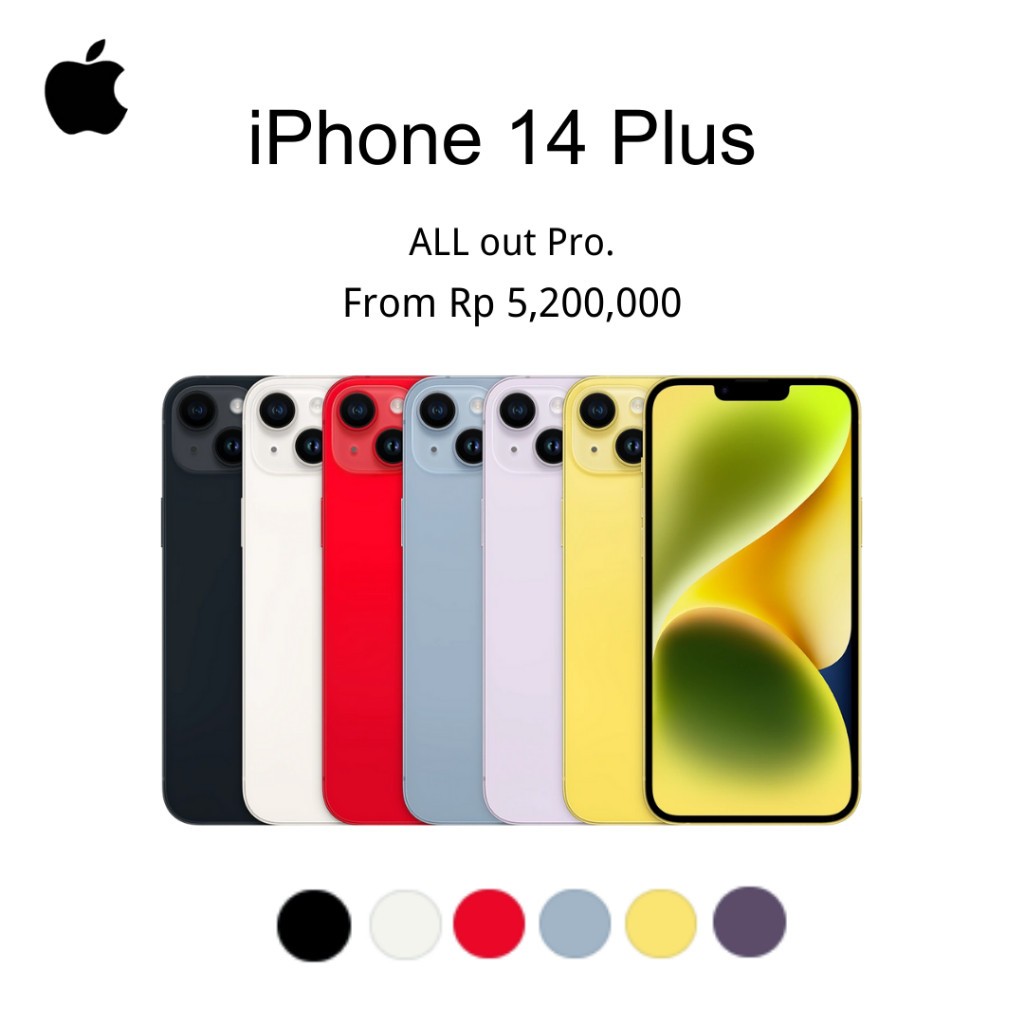IPHONE 14 IPHONE 14 PLUS 128GB 256GB SECOND ORIGINAL EX INTER