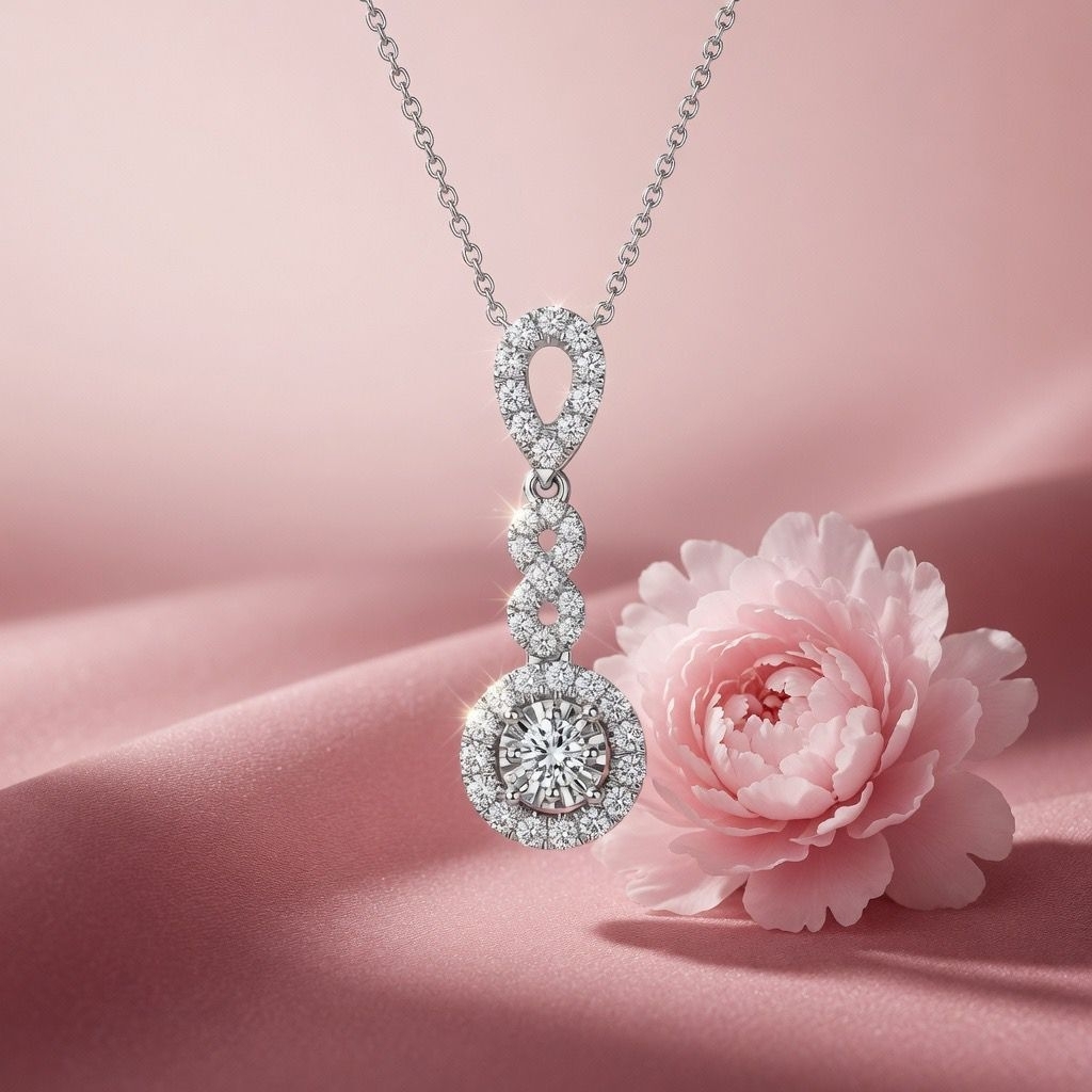 Peonia By Swan Jewellery - Liontin Berlian/Pendant CPP1027P04