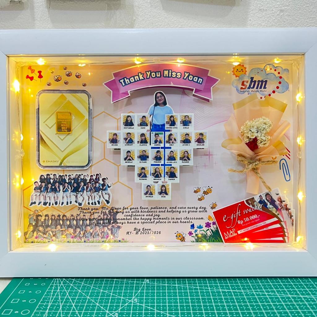 Design Frame Hadiah Guru Graduation Perpisahan kelas Thank you HAMPERS Gift CUSTOM Bingkai FRAME GRA