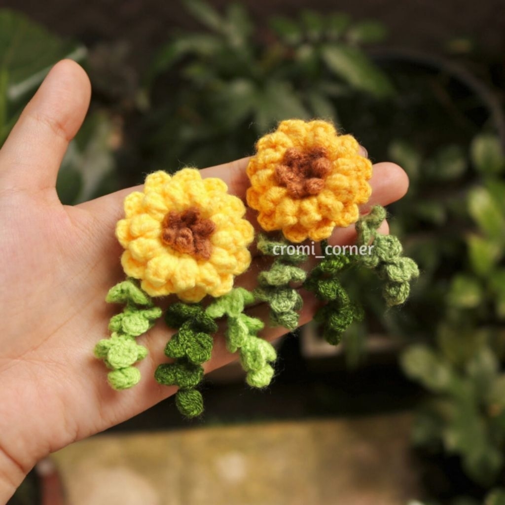 Bros Hijab | Aksesoris Hijab | Sunflower | Bunga Matahari