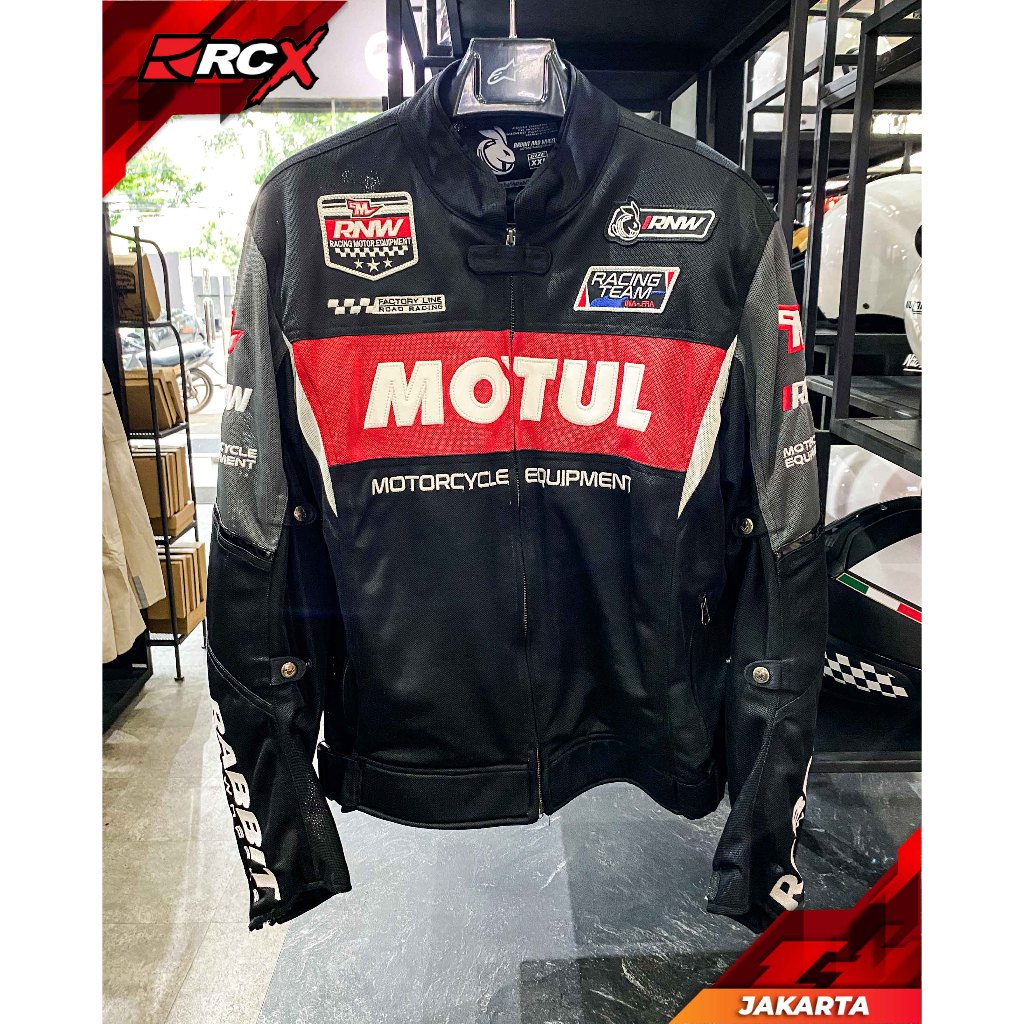 Jacket Rabbit And Wheels X Motuk Black Red Original Second 2nd Bekas RCX