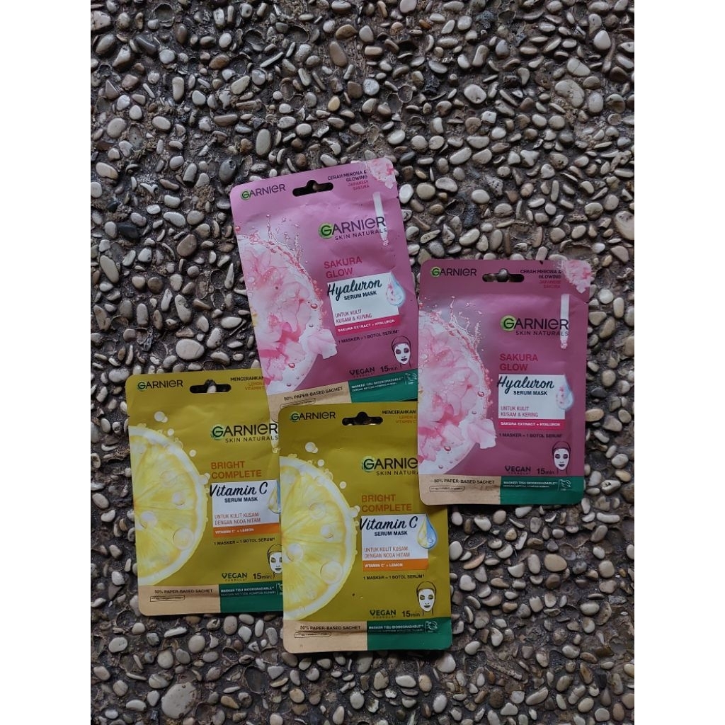 GARNIER SERUM MASK HYALURON / VITAMIN C SHEET MASK 28gr