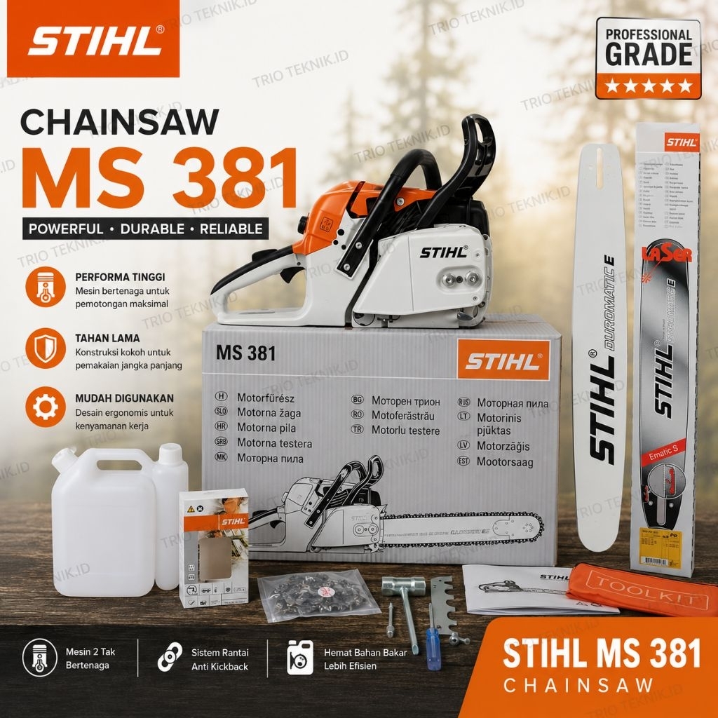 chainsaw STIHL MS 381 bar 25 INCH Fullset STIHL original MS-381