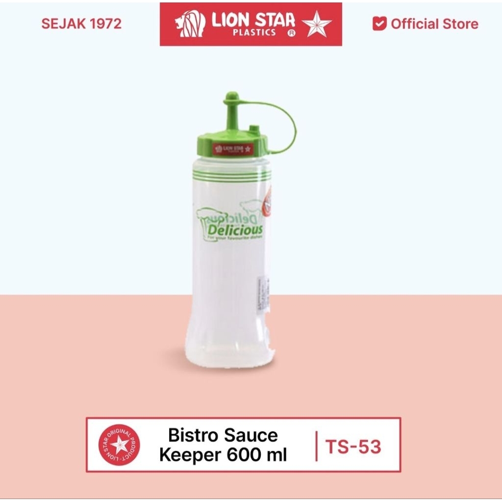LION STAR BOTOL SAOS BISTRO 600 ML || BOTOL SAOS KECAP LION STAR 600 ML