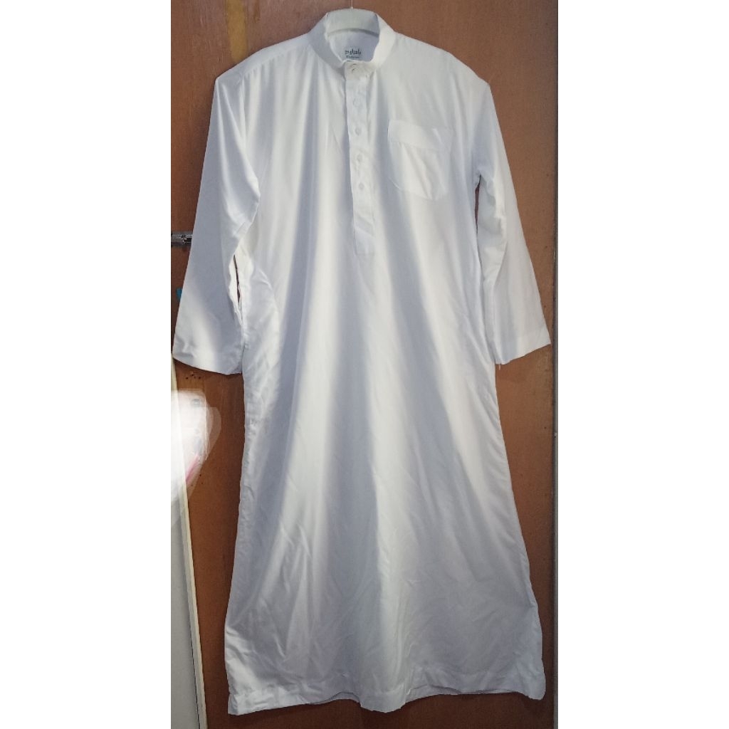 Jubah Putih Pria Badawood 58 Preloved