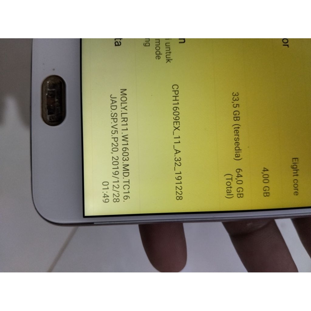 hp Oppo f3 minus lcd asado ram4/64