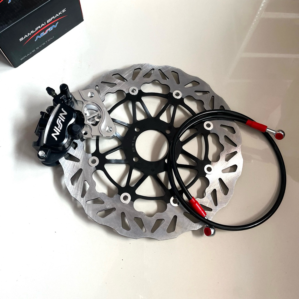 paket kaliper rx king old kaliper ns samurai rcb 2 piston piringan lebar 300mm rx king old rx king t