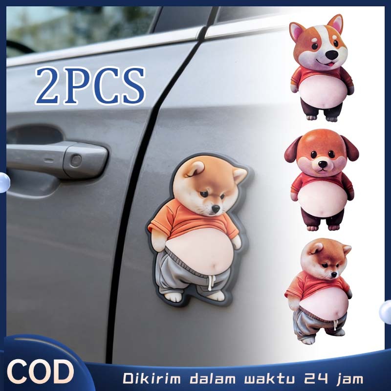 2pcs Strip Pelindung Kartun Mainan Stress Relief Pita Anti-tabrakan Sepeda Motor Mobil Listrik Pita 