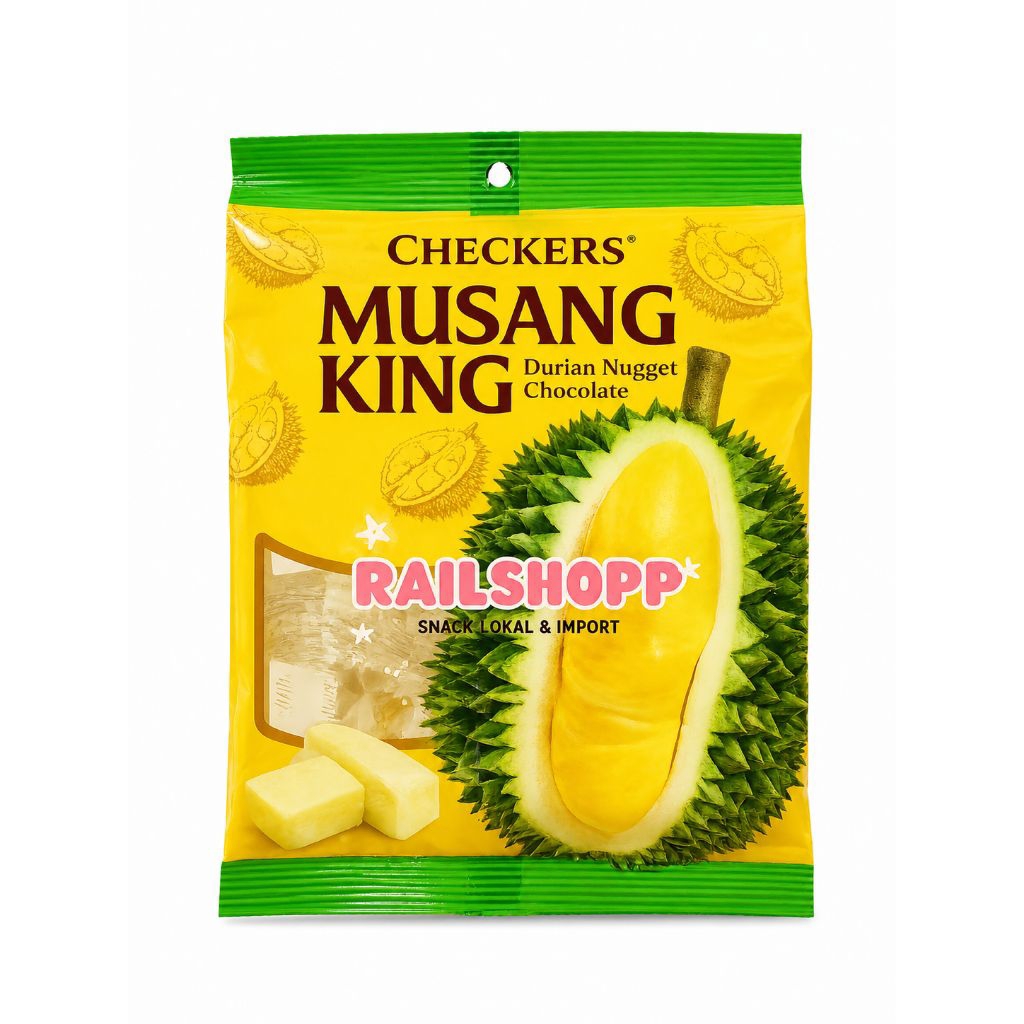 CHECKERS MUSANG KING DURIAN NUGGET CHOCOLATE 60GR