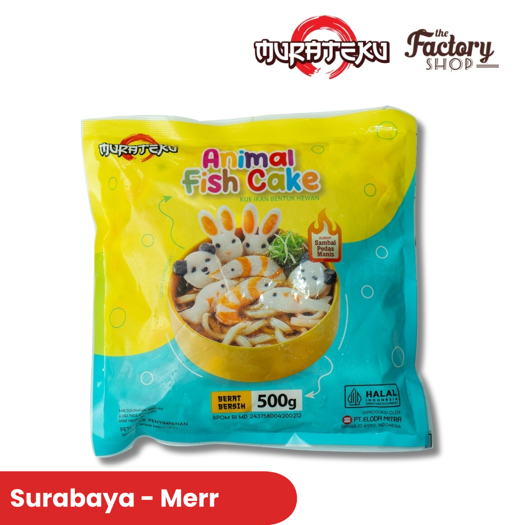 MURATEKU ANIMAL FISH CAKE 500G (SURABAYA)