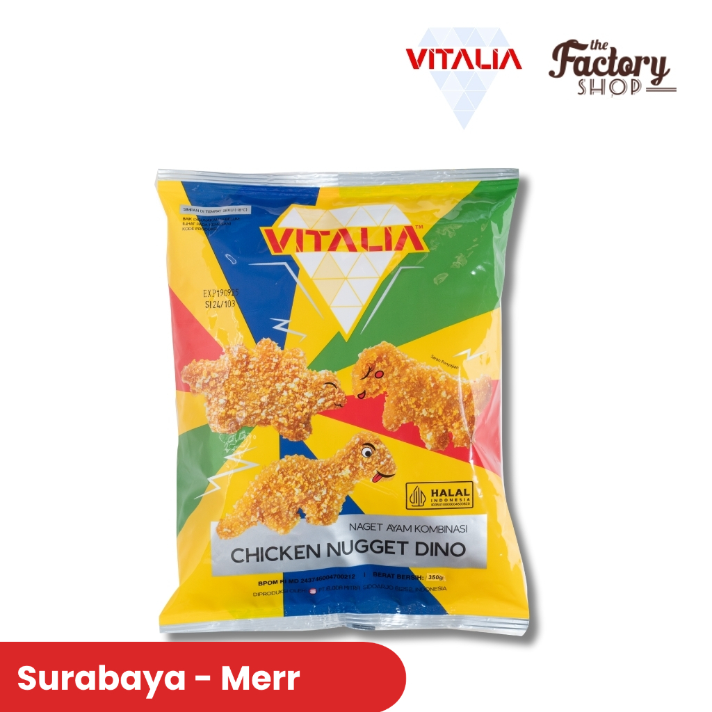 VITALIA CHICKEN NUGGET DINO 350G (SURABAYA)