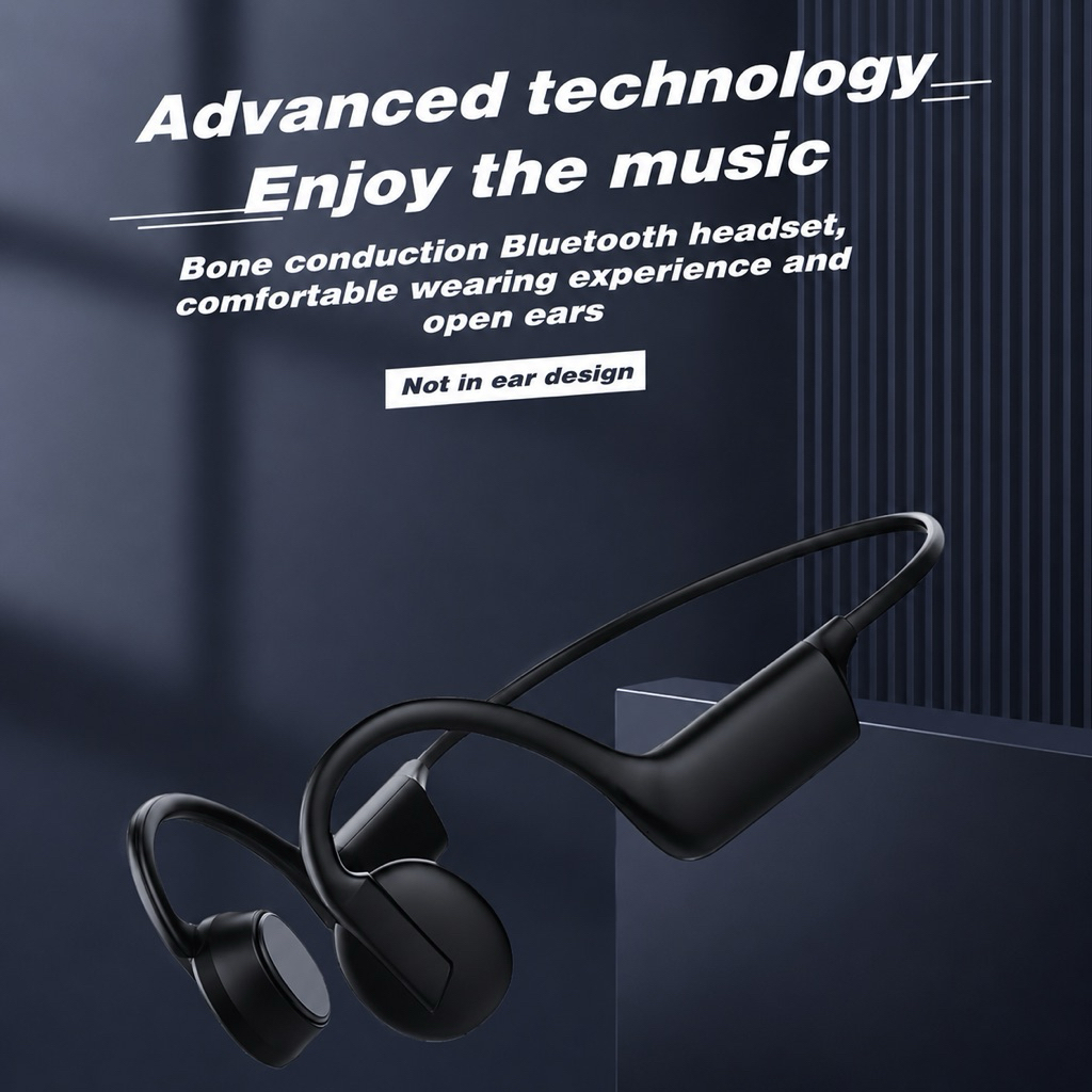 ADZUKI BEAN Earphone Bluetooth 5.3 Open Ear Bone Conduction Waterproof - K08