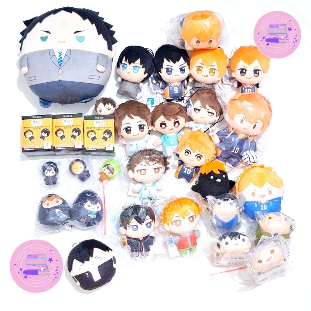 [UPDATED] NEW Haikyuu | Chibigurumi, Nuipal / Pal plush, Fuwakororin, Noru Chara, Mochi Mascot WA, F