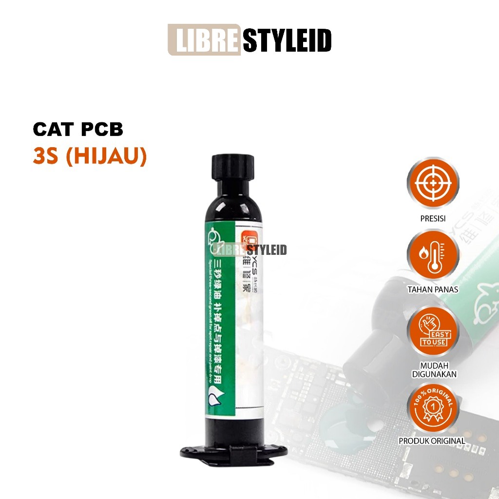 PCB REPAIR INK YCS 3S GREEN ORIGINAL - YCS 3S CAT PCB HIJAU UNTUK PERBAIKAN ORIGINAL - CAT PCB SERVI