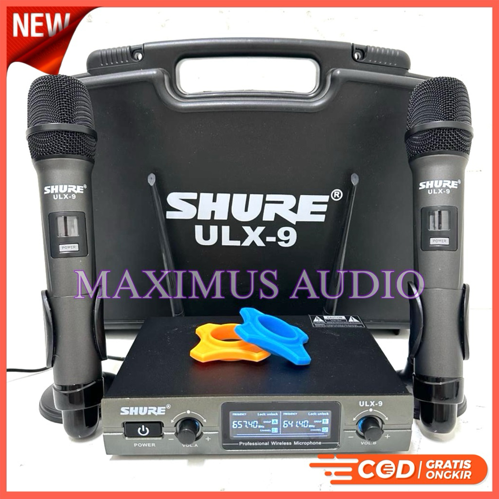 Promo Mic Wireless Shure ULX 9 / WR 879 Original shure Mic ulx 9 Free Koper 2 Handler