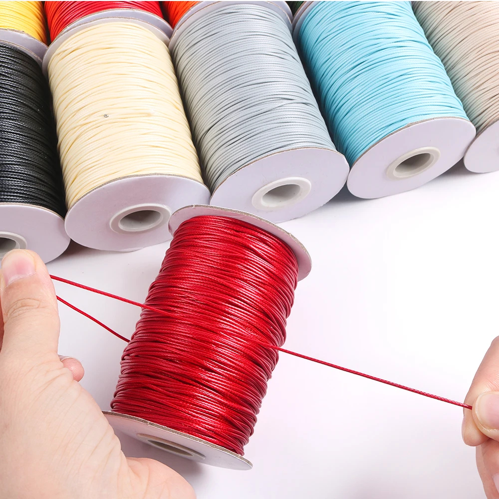 Waxed Cord 1mm/1.5mm/2.0mm - Tali Wax untuk DIY Perhiasan & Makrame - Benang Kuat Anti Putus