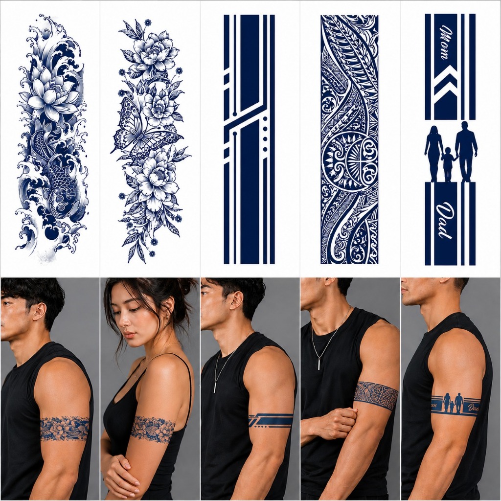 Tattoo Temporary Band Tattoo Estetik Waterproof Tahan Lama