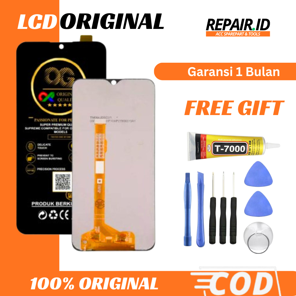 [ORIGINAL] LCD OG SUPER VIVO Y12/ Y17/ Y15/ Y11/ Y3 - Bonus Lem & Obeng