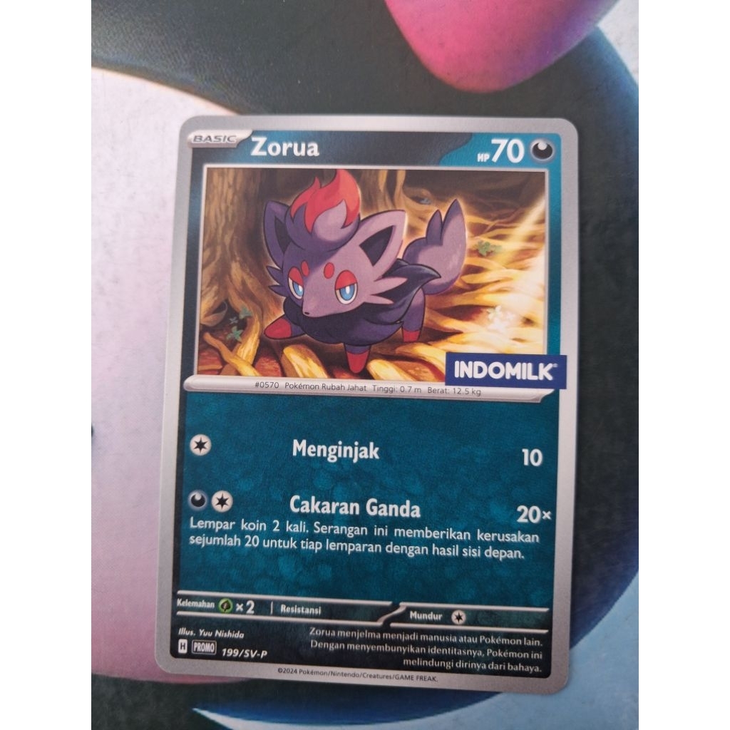 TCG Card Pokemon Zorua (Indomilk)