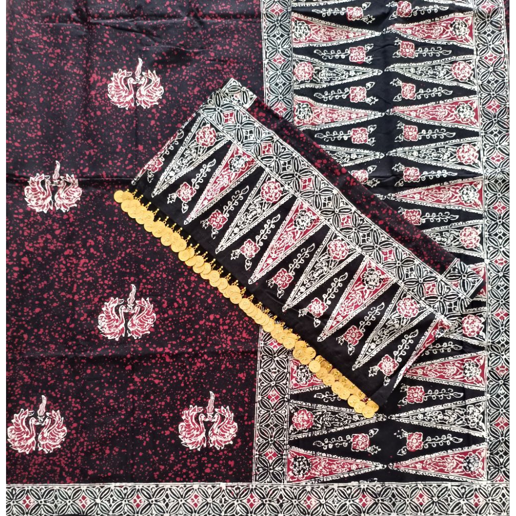 kain batik Jambi ori ronce koin emas
