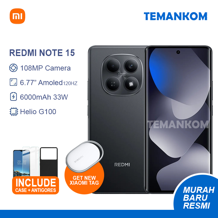 XIAOMI REDMI NOTE 15 BARU 16GB RAM redminote 15 4G 8/256 8+8 Extend RAM 8GB 256GB Garansi Resmi