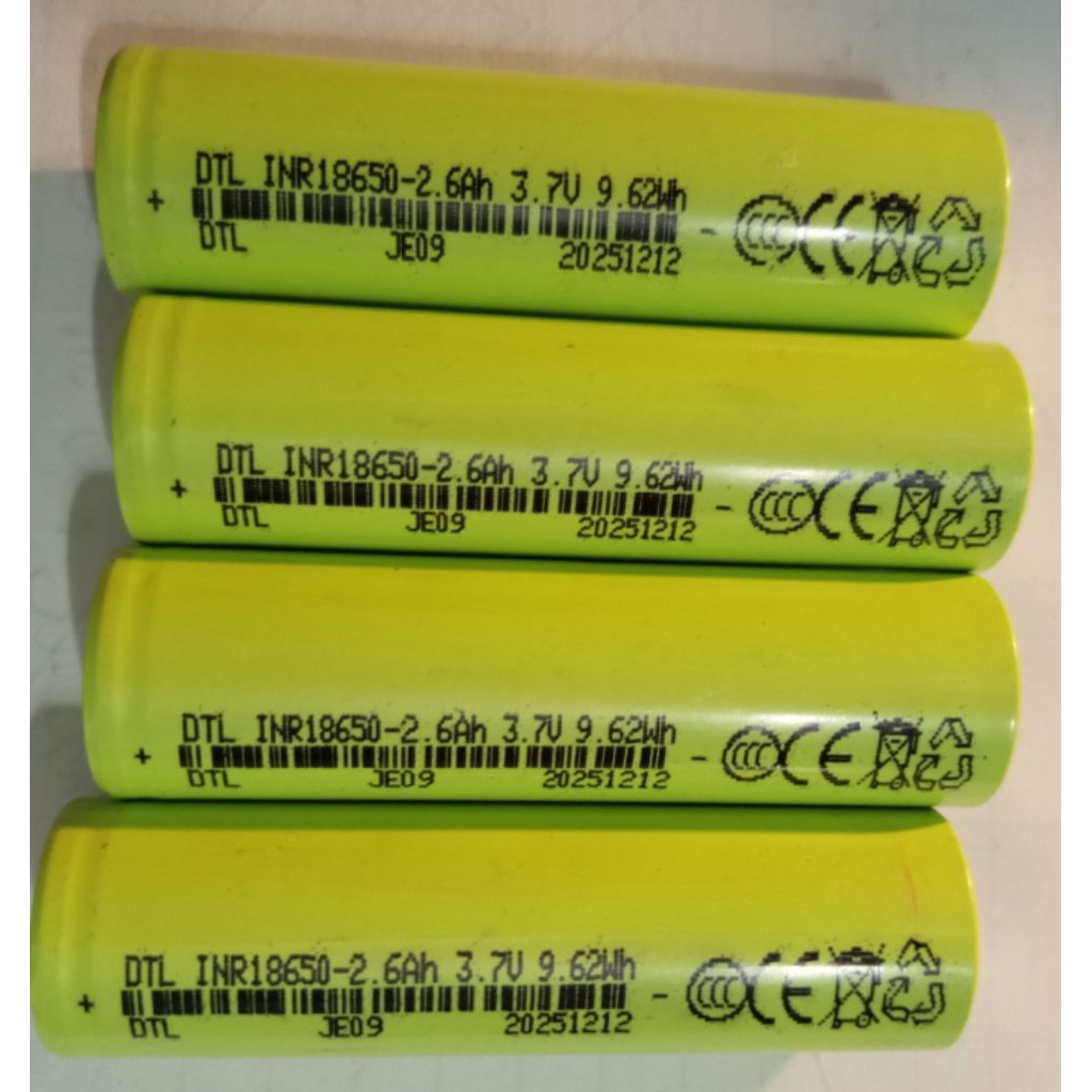 Batre baterai 18650 2600mah/2000mah Real Kapasitas
