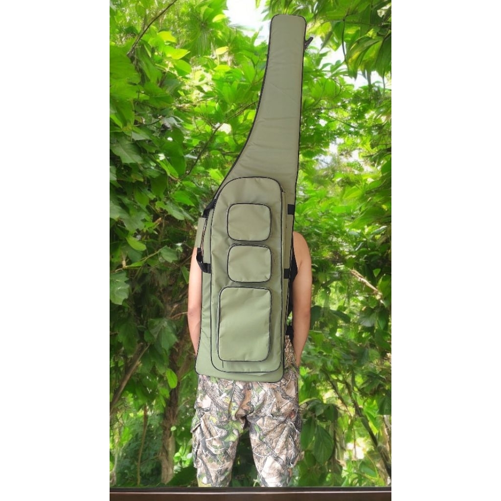 Tas PCP Waterproof Premium 95x30cm Saku Lengkap Busa Tebal Jahitan Kuat