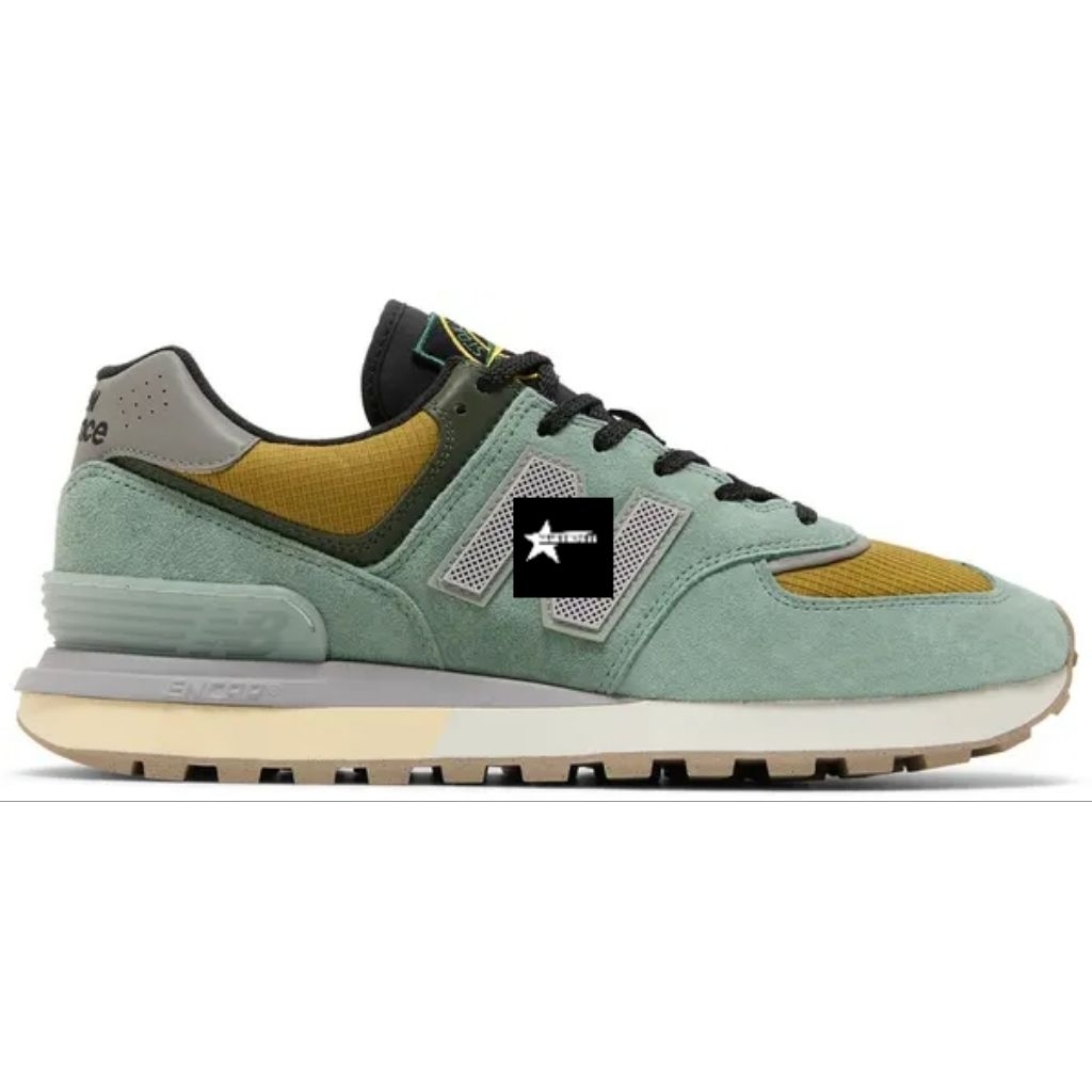 Sepatu Stone Island X NB 574 Legacy Light Green