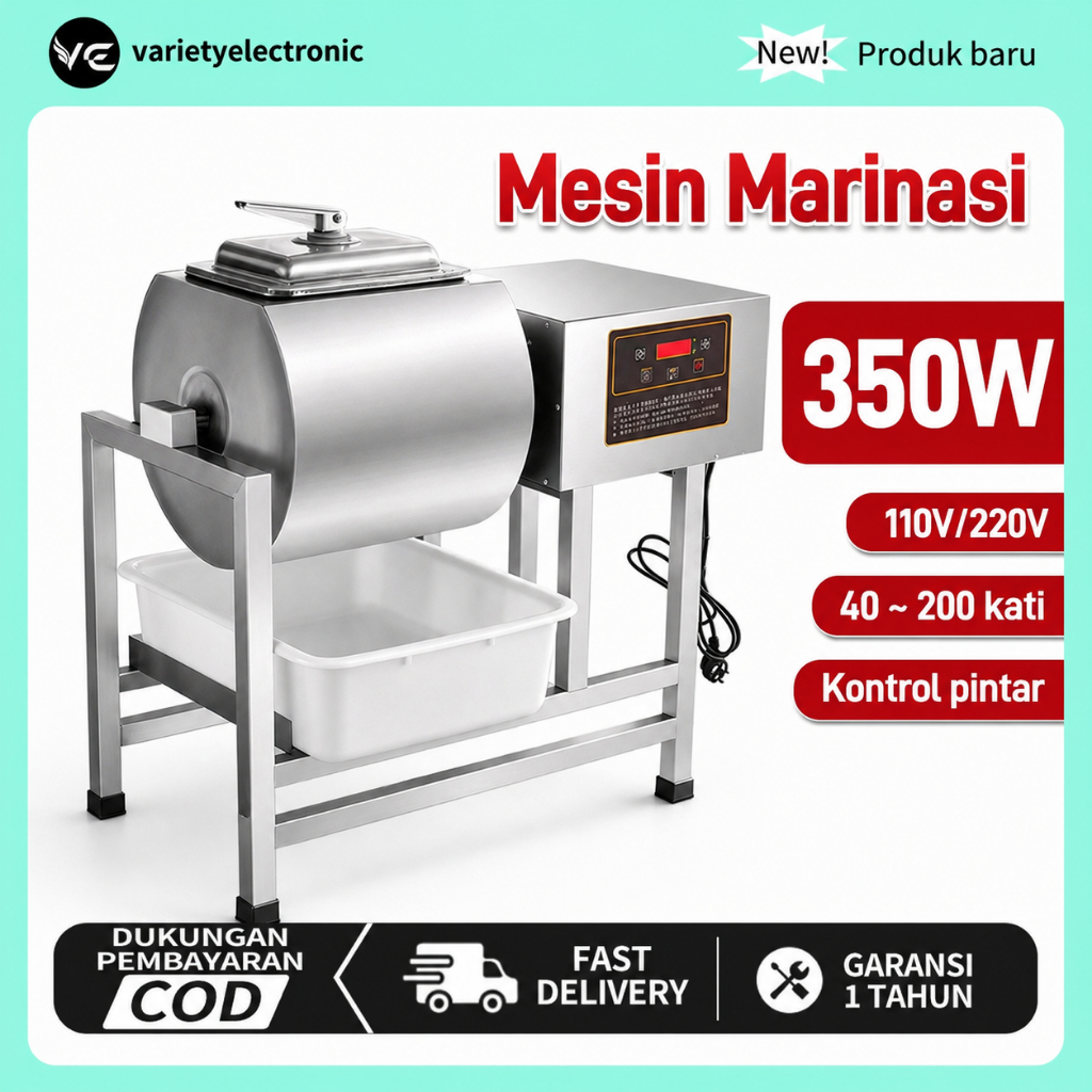 Mesin pengasapan komersial, mesin pemijatan vakum daging, peralatan pengasapan serbaguna untuk resto