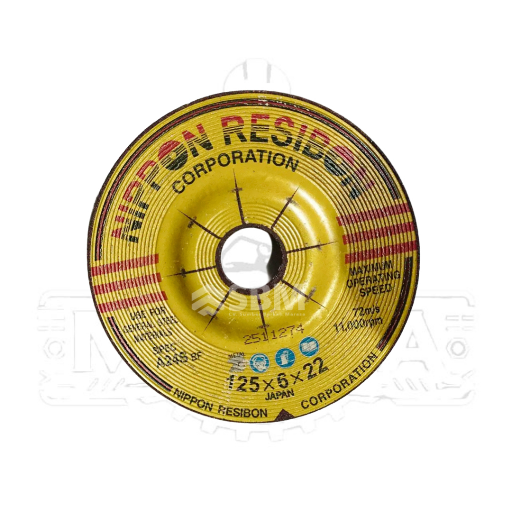 Batu Gerinda Poles Nippon Resibon 5" x 6 MM