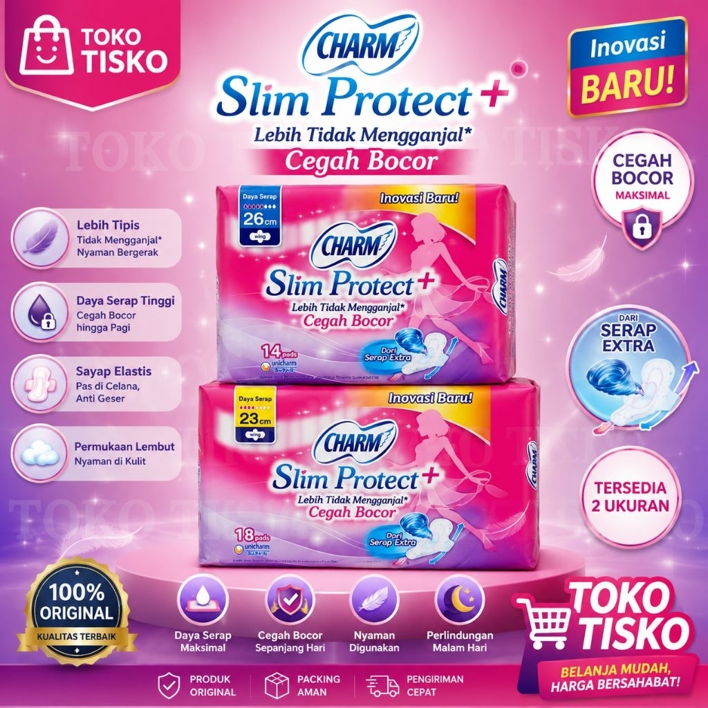 Charm Slim Protect+ 23cm 26cm 18s 14s