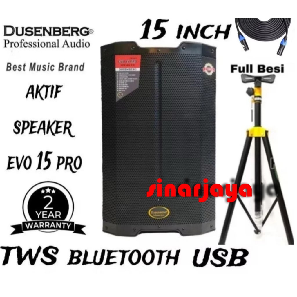 SPEAKER AKTIF DUSEMBERG EVO15 PRO SPEAKER AKTIF 15 INCH TWS DUSEMBERG EVO15 PRO