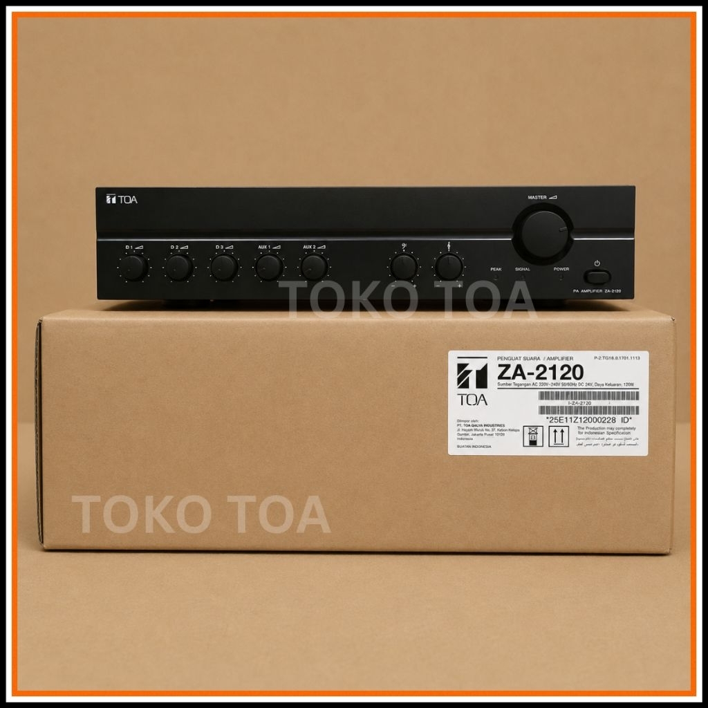 ZA-2120 POWER MIXER AMPLIFIER TOA ZA-2120 120 WATT AMPLI MASJID MUSHOLA ZA 2120