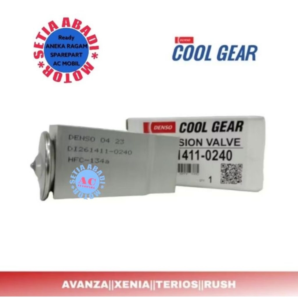 expansi expansian Valve AC mobil original Denso cool gear untuk mobil Toyota avanza, Toyota Rush, Da