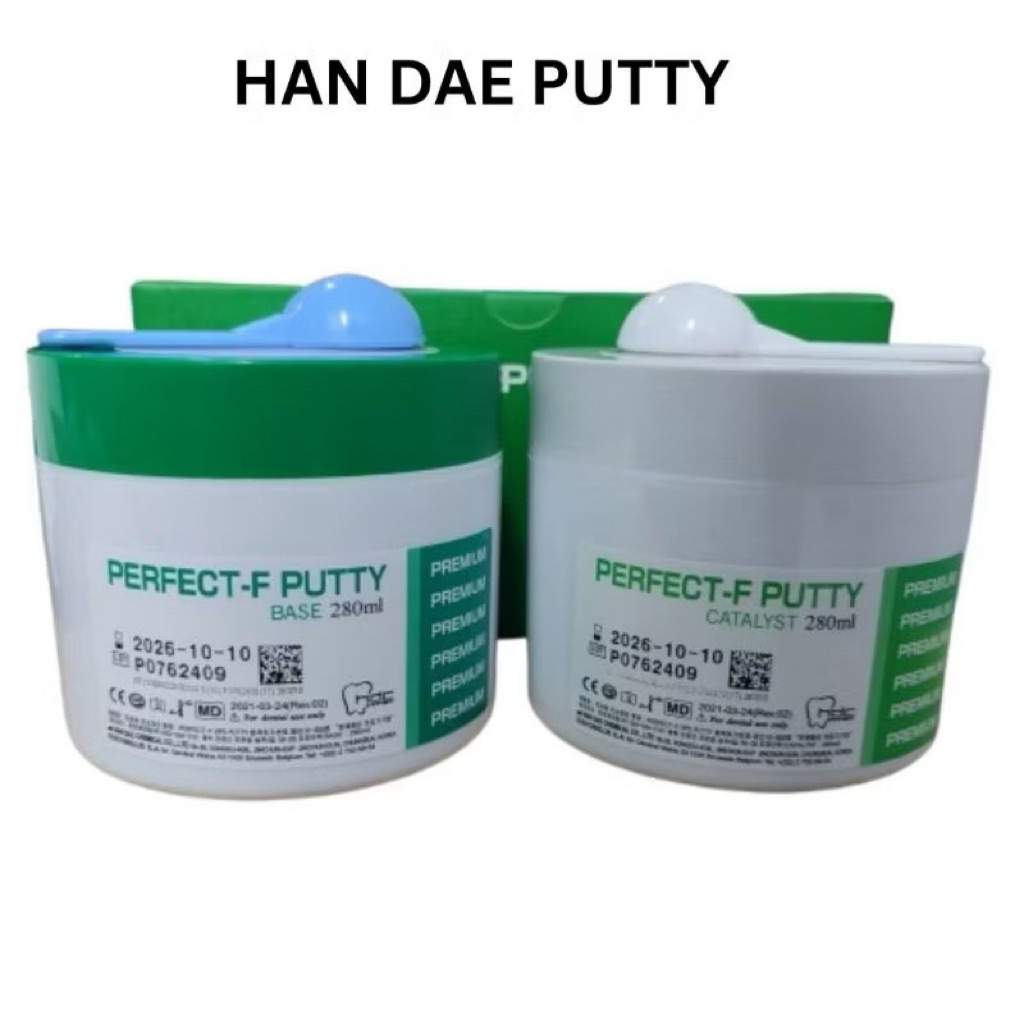 PUTTY ELASTOMER PERFECT Expired date 2027-10 Dental Double impression Base Catalyst