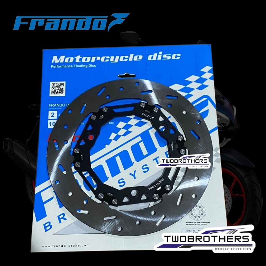 Piringan Frando Yamaha Nmax Turbo Nmax OLD Nmax New Aerox 260 Mm Full Floating Frando // T Floating 