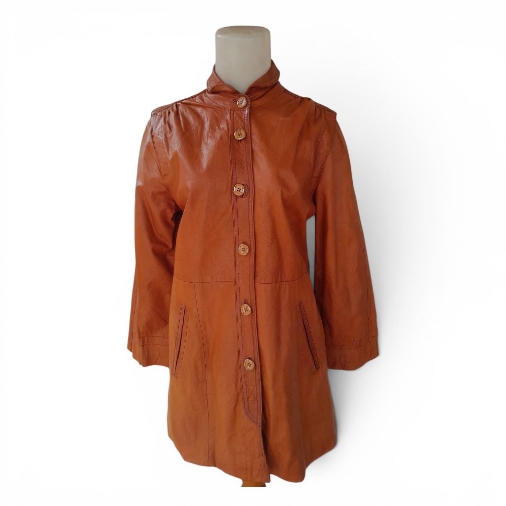 JAKET KULIT LEATHER JACKET PRELOVED 12