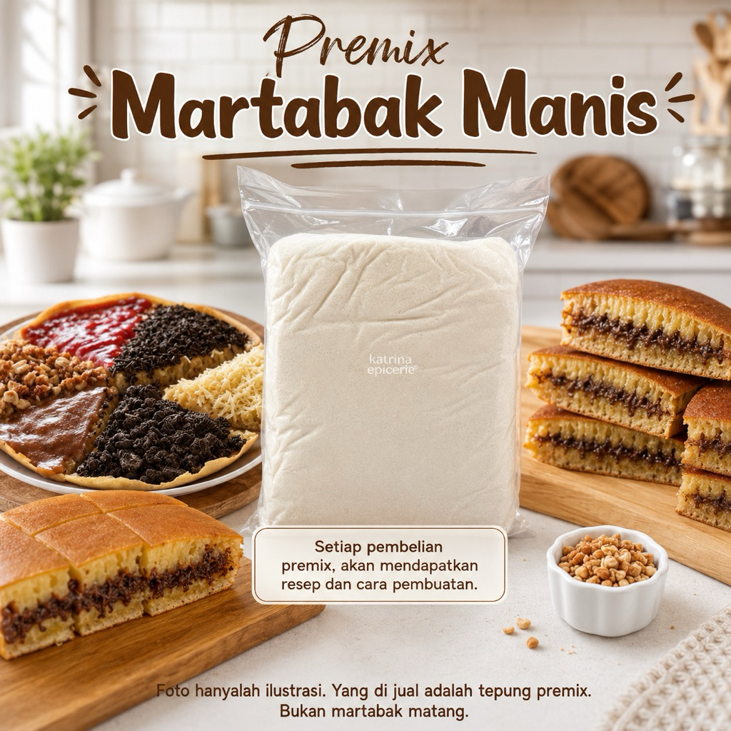 Premix Martabak Manis 500 Gram Tepung Instant Untuk Kue Terang Bulan