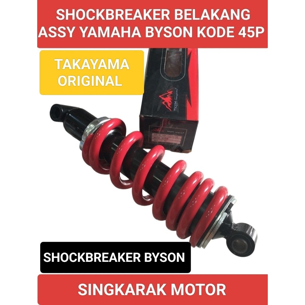 SHOCK SHOCKBREAKER MONOSHOCK BELAKANG YAMAHA BYSON PART 45P TAKAYAMA ORIGINAL
