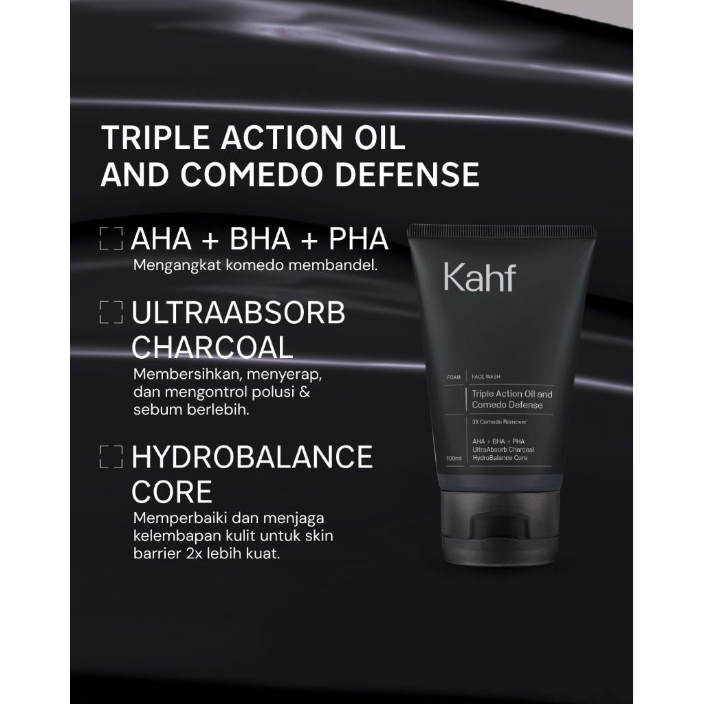 Kahf Triple Action Oil & Comedo Defense 100 ml